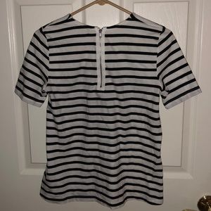 Gap black & White Striped Shirt